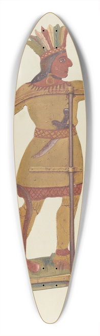 Alice Stearns - Indian Weather Vane 39.3 inch art pintail longboard deck