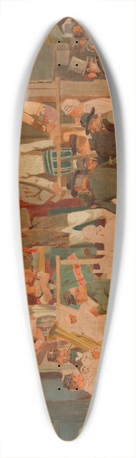 Alois Greil - Die Zirkusbude 39.3 inch art pintail longboard deck