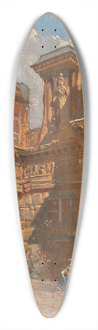 Alois Schnn - Rome, Columns in Torre dei Conti 39.3 inch art pintail longboard deck