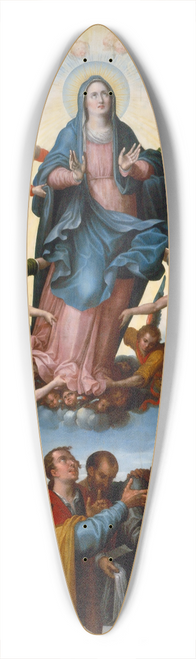 Alonso Lpez De Herrera - The Assumption Of The Virgin 39.3 inch art pintail longboard deck
