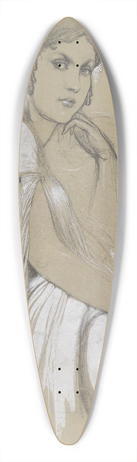 Alphonse Mucha - Jaroslava Muchov 39.3 inch art pintail longboard deck