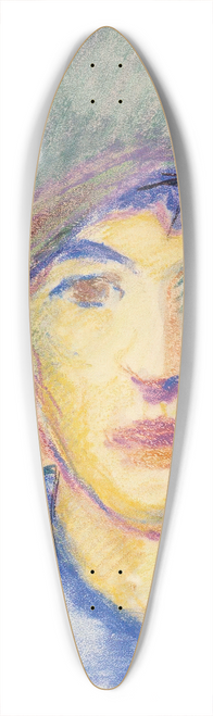 Alvar Cawn - Poika, Bretagne 39.3 inch art pintail longboard deck