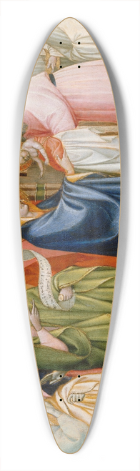 Alvaro Pirez - The Presentation in the Temple 39.3 inch art pintail longboard deck