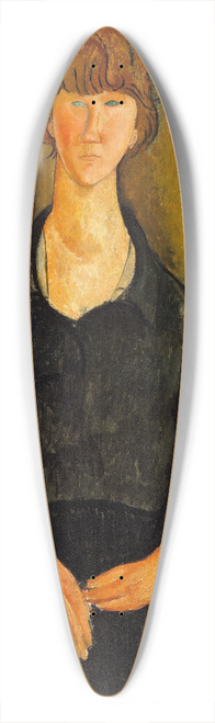 Amedeo Modigliani - Flower Vendor 39.3 inch art pintail longboard deck