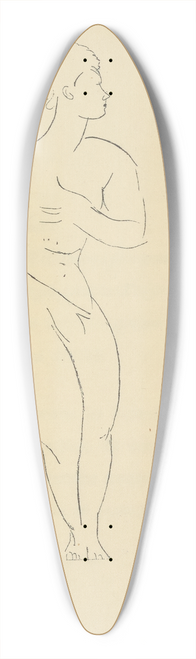 Amedeo Modigliani - Les nymphes 3 39.3 inch art pintail longboard deck
