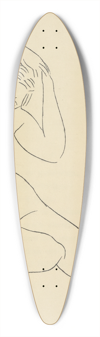 Amedeo Modigliani - Les nymphes 4 39.3 inch art pintail longboard deck
