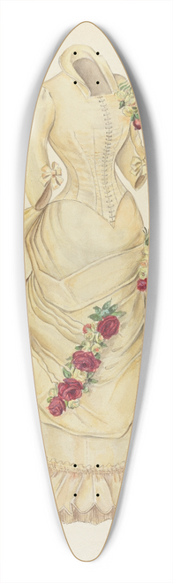 American 20th Century - Bustle Dress 39.3 inch art pintail longboard deck