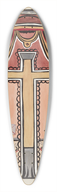 American 20th Century - Plate 13  Design with Cross, Chimayo  From Portfolio Spanish Colonial Designs of New Mexico 39.3 inch art pintail longboard deck
