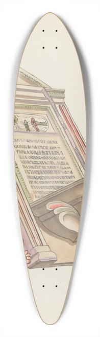 American 20th Century - Plate 19  Reading Stand, Chimayo  From Portfolio Spanish Colonial Designs of New Mexico 39.3 inch art pintail longboard deck