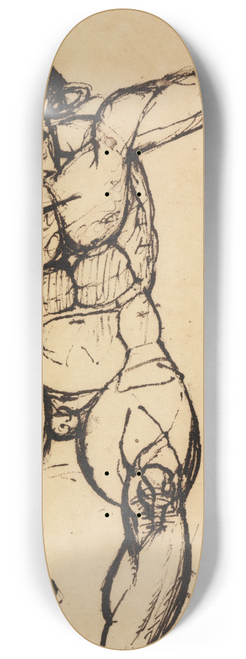 Benjamin Robert Haydon - Study of a Male Nude 8.25 inch art skate deck