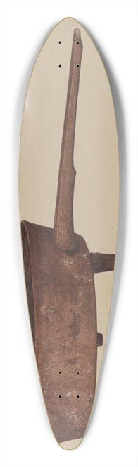 American 20th Century - Skillet with Four Legs 39.3 inch art pintail longboard deck