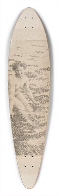 Anders Zorn - Wet 39.3 inch art pintail longboard deck