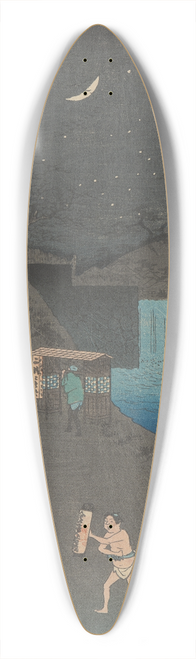 And Hiroshige - Tora-no-mon-gai; Aoi Hill, Outside the Tiger Gate [Tora-no-mon] (Aoizaka) 39.3 inch art pintail longboard deck