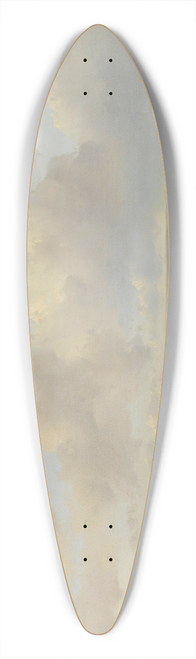 Andreas Schelfhout - View of the Dunes with the Ruins of Brederode Castle near Santpoort 39.3 inch art pintail longboard deck