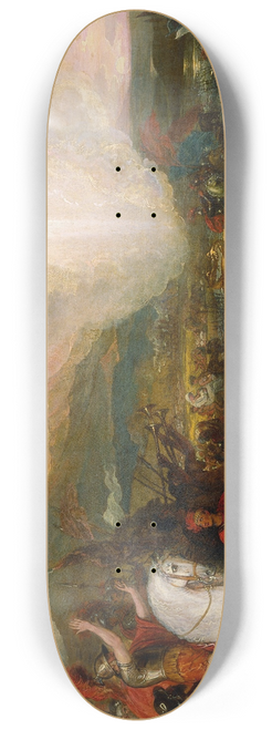 Benjamin West - Joshua passing the River Jordan with the Ark of the Covenant 8.25 inch art skate deck