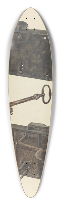 Angelo Bulone - Zoar Lock w- Key 39.3 inch art pintail longboard deck