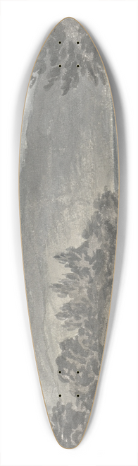 Anne Rushout - Near Pont Aberglaslin 39.3 inch art pintail longboard deck