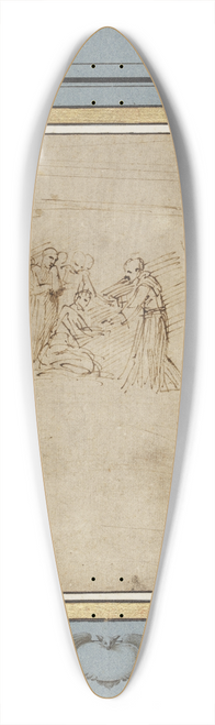 Annibale Carracci - Dem Heiligen Diego wird die Franziskanerkutte angelegt 39.3 inch art pintail longboard deck