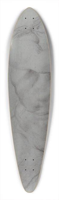 Annibale Carracci - Triton Sounding a Conch Shell 39.3 inch art pintail longboard deck