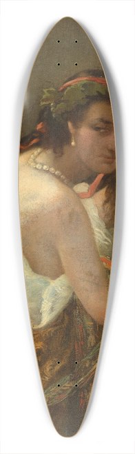 Anselm Feuerbach - Gypsy with tambourine 39.3 inch art pintail longboard deck