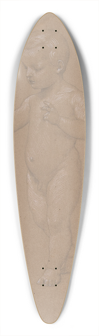 Anselm Feuerbach - Nude Boy, Walking to the Left 39.3 inch art pintail longboard deck