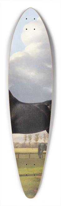 Anthony Oberman - Adriaan van der Hoops Trotter De Vlugge (The Fast One) in a Meadow 39.3 inch art pintail longboard deck