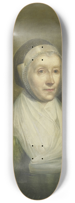 Benjamin Wolff - Portrait of Christina Sebilla Charlotte Bakhuizen (1750-1810) 8.25 inch art skate deck