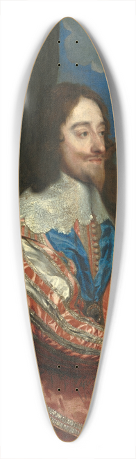 Anthony van Dyck - Portrait of Charles I (1600-1649) 39.3 inch art pintail longboard deck