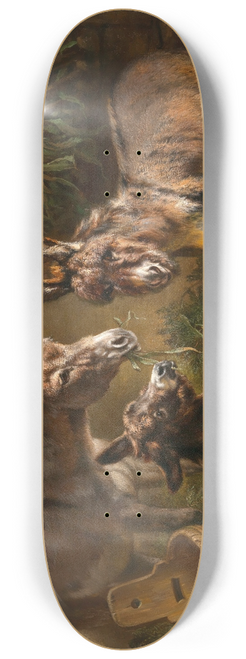 Benno Adam - Donkies in a Stable 8.25 inch art skate deck
