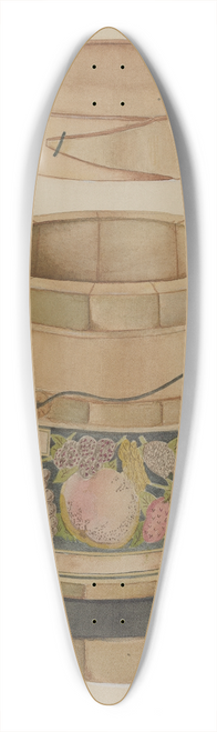 Anthony Zuccarello - Wooden Jam Pail 39.3 inch art pintail longboard deck