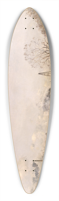 Antoine Guillemet - La Seine  Conflans-Charenton 39.3 inch art pintail longboard deck