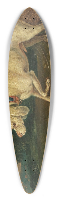 Anton Enzinger - A hunting dog with a pheasant 39.3 inch art pintail longboard deck