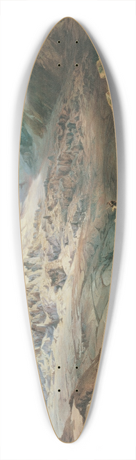 Anton Hansch - Der Stubaiferner in Tirol 39.3 inch art pintail longboard deck