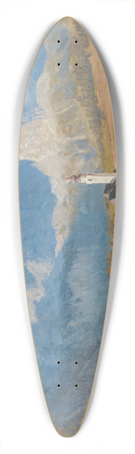 Anton Hlavacek - Blick Auf Kolfuschg Mit Der Geislergruppe 39.3 inch art pintail longboard deck