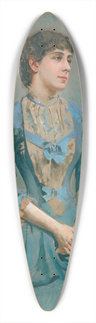 Antoni Caba - Portrait Of Llusa Dulce I Tresserra, Marquise Of Castellflorite 39.3 inch art pintail longboard deck