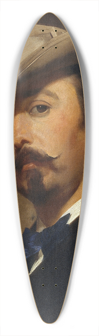 Antoni Caba - Portrait Of The Painter Joaquim Vayreda 39.3 inch art pintail longboard deck
