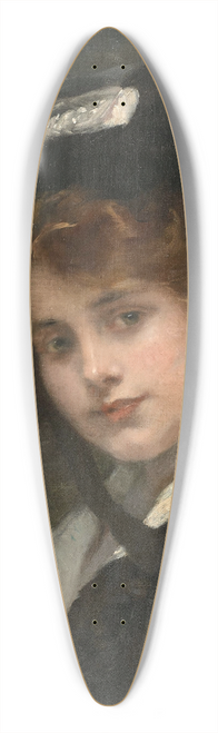 Antonin Merci - Portrait de jeune femme 39.3 inch art pintail longboard deck