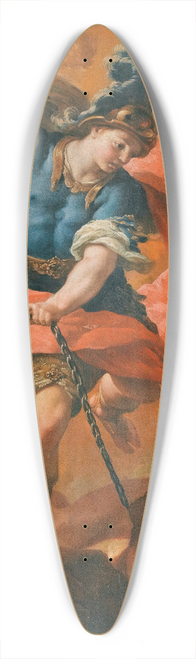 Antonio Acisco Palomino de Castro y Velasco - The Archangel Michael Defeating The Devil 39.3 inch art pintail longboard deck