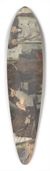 Antonio Casanova y Estorach - The Sick Monk 39.3 inch art pintail longboard deck