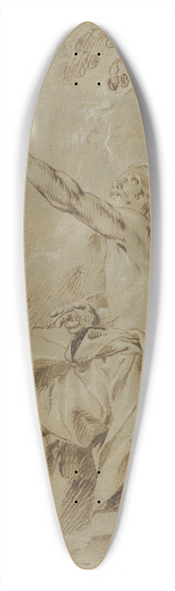 Antonio del Castillo Y Saavedra - St. Jerome Hearing the Trumpet of the Last Judgment 39.3 inch art pintail longboard deck