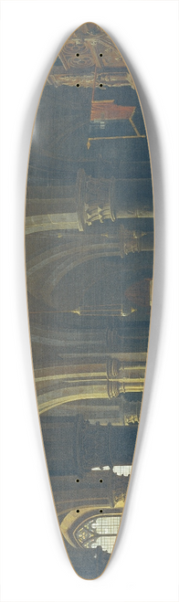 Antonio de Pian - Gotisches Gruftgewlbe 39.3 inch art pintail longboard deck