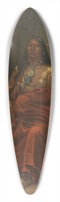 Antonio Zeno Shindler - Spotted Tail 39.3 inch art pintail longboard deck