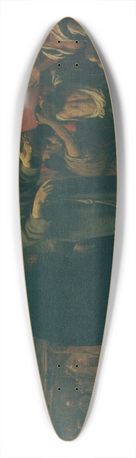 Antoni Viladomat - Bernat de Quintaval Distributes his Riches to the Poor 39.3 inch art pintail longboard deck