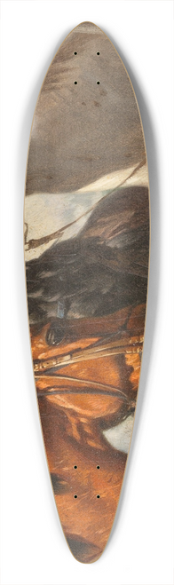 Anton Josef Strassgschwandtner - Three horses 39.3 inch art pintail longboard deck