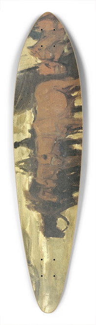 Anton Mauve - Het in zee brengen van een visserspink 39.3 inch art pintail longboard deck
