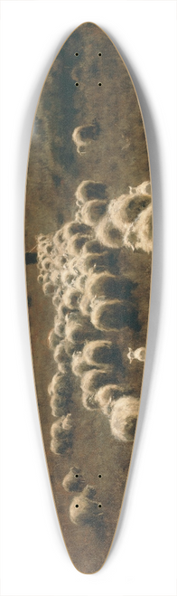 Anton Mauve - The Return of the Flock, Laren 39.3 inch art pintail longboard deck