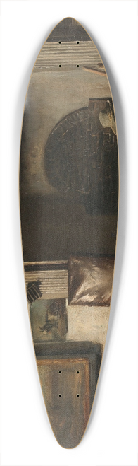 Anton Mauve - The Studio of the Haarlem Painter Pieter Frederik van Os 39.3 inch art pintail longboard deck
