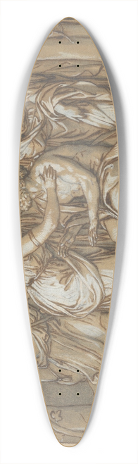 Anton Raphael Mengs - Oedipus before the Temple of the Furies between his Daughters Antigone and Ismene 39.3 inch art pintail longboard deck