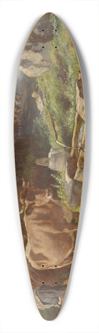 Anton Schrdl - Auf Der Alm 39.3 inch art pintail longboard deck