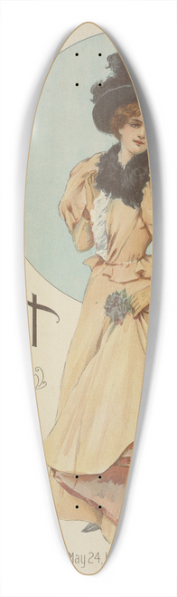 Archie Gunn - My first and only love 39.3 inch art pintail longboard deck